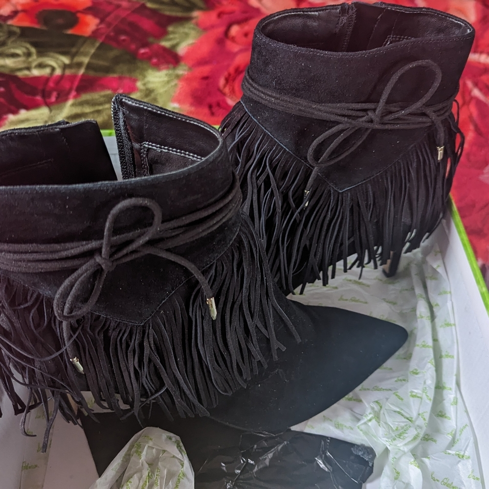Fringe booties